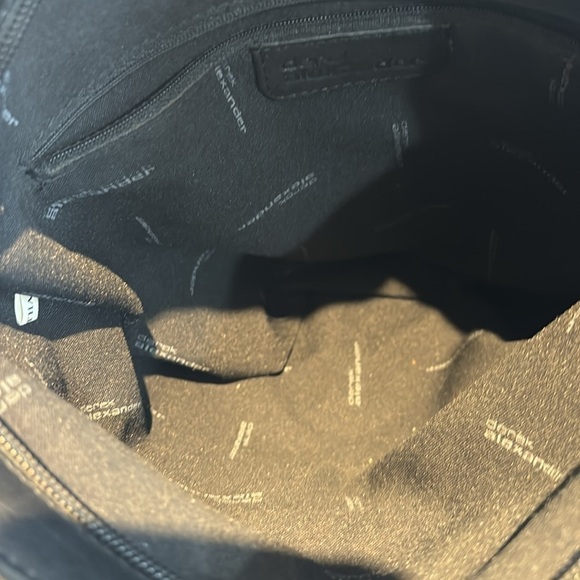 Derek Alexander Black Leather Tote Shoulder Bag - Picture 11 of 14